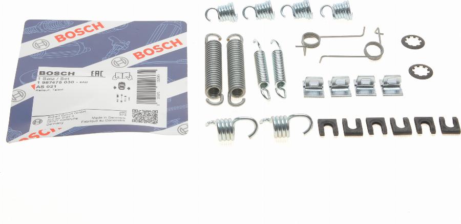 BOSCH 1 987 475 030 - Kit accessori, Ganasce freno autozon.pro