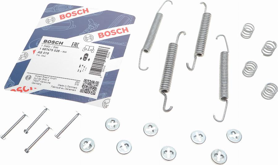 BOSCH 1 987 475 028 - Kit accessori, Ganasce freno autozon.pro