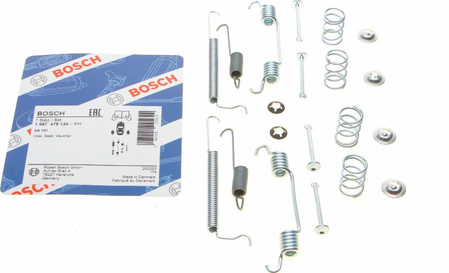 BOSCH 1 987 475 134 - Kit accessori, Ganasce freno autozon.pro