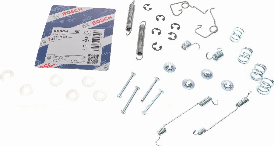 BOSCH 1 987 475 138 - Kit accessori, Ganasce freno autozon.pro