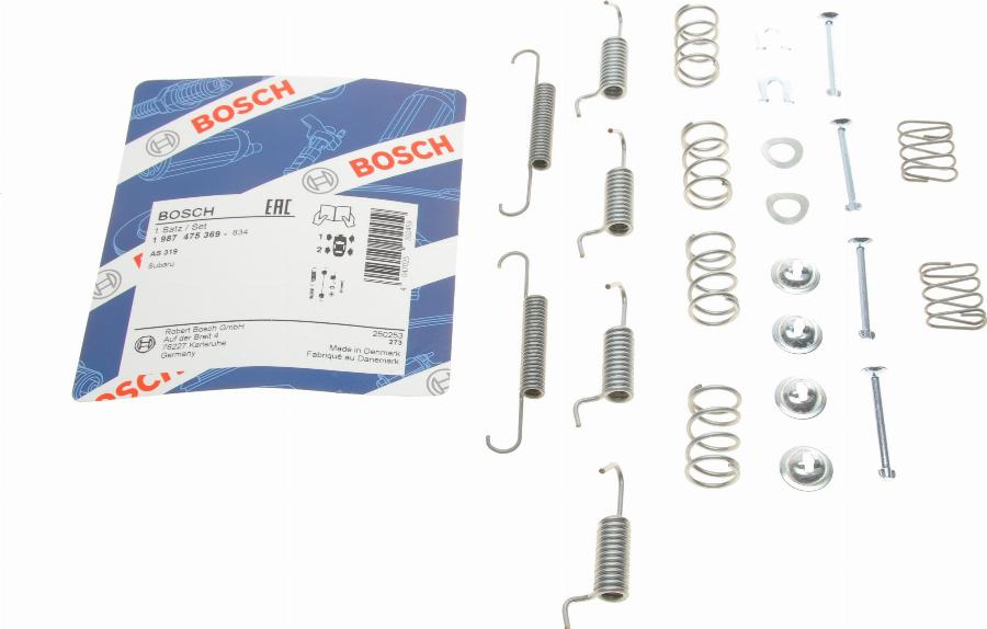 BOSCH 1 987 475 369 - Kit accessori, Ganasce freno stazionamento autozon.pro