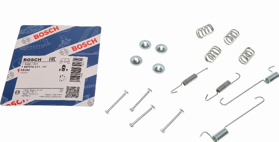 BOSCH 1 987 475 311 - Kit accessori, Ganasce freno stazionamento autozon.pro