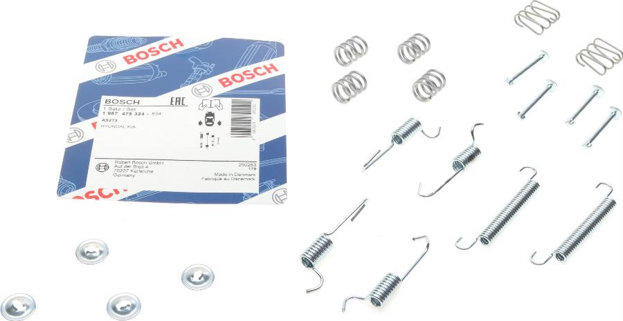 BOSCH 1 987 475 324 - Kit accessori, Ganasce freno stazionamento autozon.pro