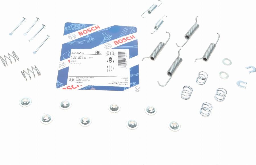 BOSCH 1 987 475 320 - Kit accessori, Ganasce freno stazionamento autozon.pro