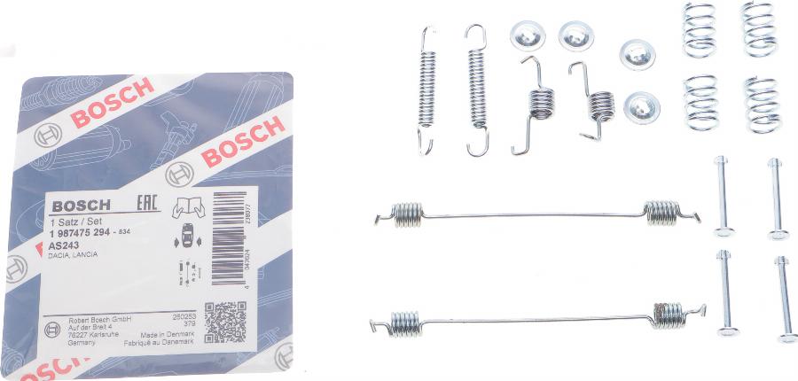 BOSCH 1 987 475 294 - Kit accessori, Ganasce freno autozon.pro