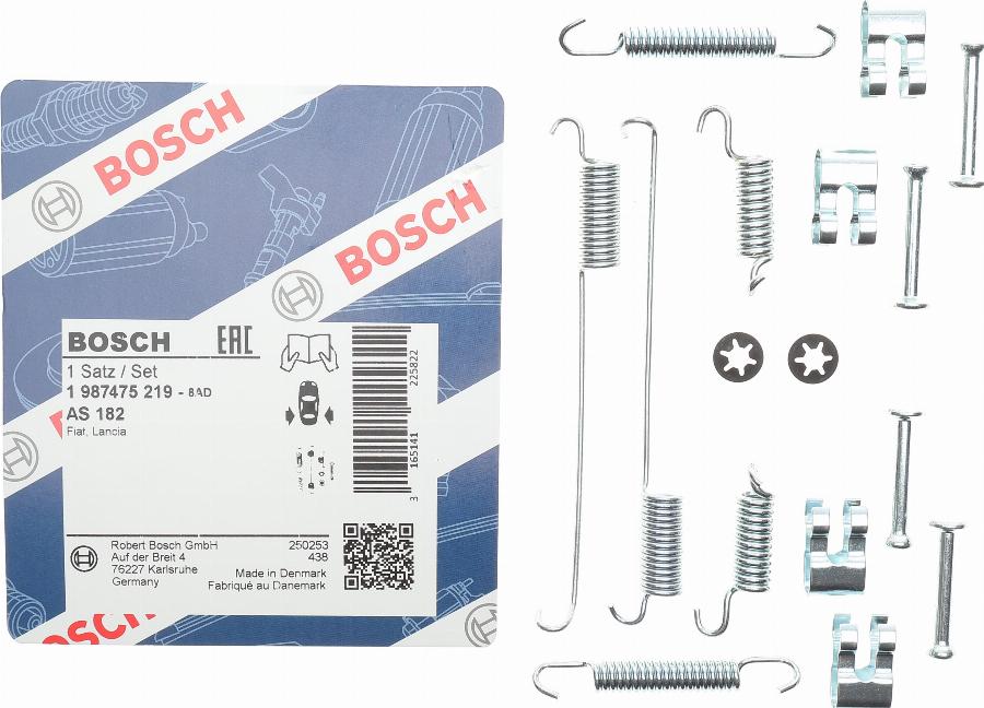 BOSCH 1 987 475 219 - Kit accessori, Ganasce freno autozon.pro