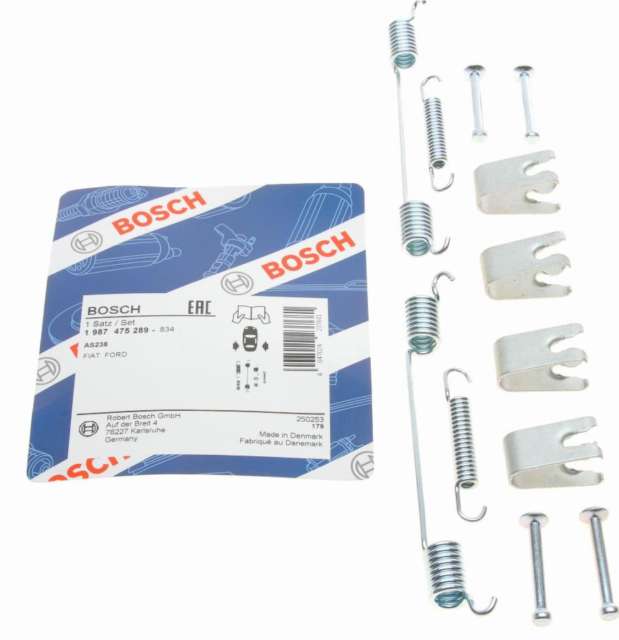 BOSCH 1 987 475 289 - Kit accessori, Ganasce freno autozon.pro