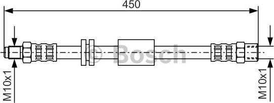 BOSCH 1 987 476 443 - Flessibile del freno autozon.pro