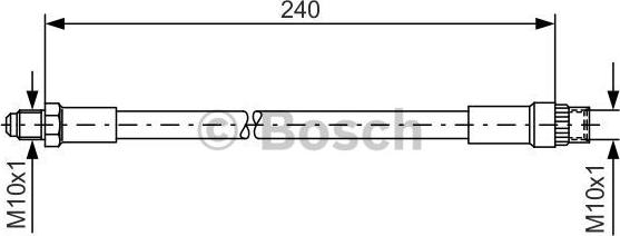 BOSCH 1 987 476 421 - Flessibile del freno autozon.pro