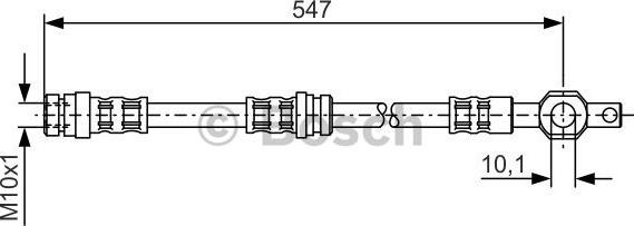 BOSCH 1 987 476 542 - Flessibile del freno autozon.pro