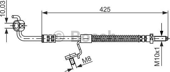 BOSCH 1 987 476 566 - Flessibile del freno autozon.pro