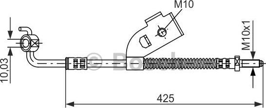 BOSCH 1 987 476 568 - Flessibile del freno autozon.pro