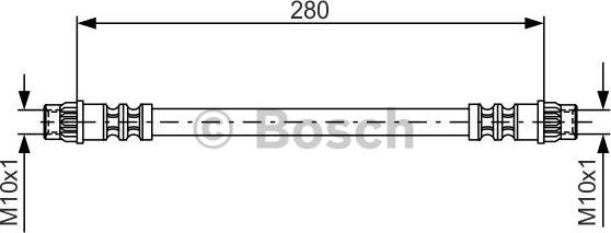 BOSCH 1 987 476 517 - Flessibile del freno autozon.pro