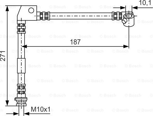 BOSCH 1 987 476 658 - Flessibile del freno autozon.pro