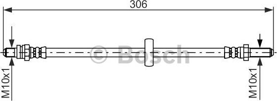 BOSCH 1 987 476 606 - Flessibile del freno autozon.pro