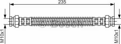 BOSCH 1 987 476 685 - Flessibile del freno autozon.pro