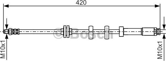 BOSCH 1 987 476 637 - Flessibile del freno autozon.pro