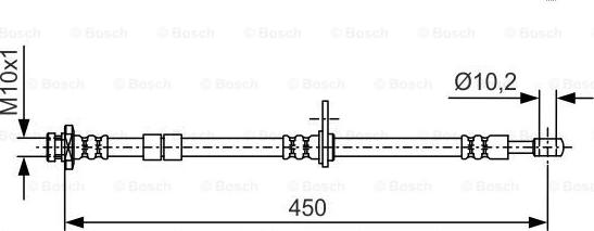 BOSCH 1 987 476 099 - Flessibile del freno autozon.pro