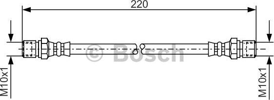 BOSCH 1 987 476 090 - Flessibile del freno autozon.pro