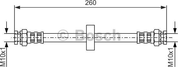 BOSCH 1 987 476 092 - Flessibile del freno autozon.pro