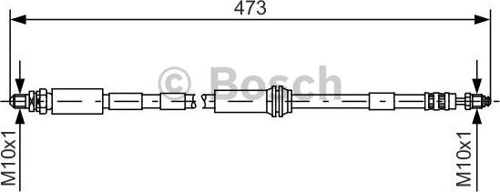 BOSCH 1 987 476 066 - Flessibile del freno autozon.pro