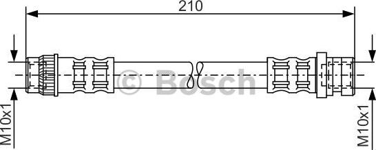 BOSCH 1 987 476 068 - Flessibile del freno autozon.pro