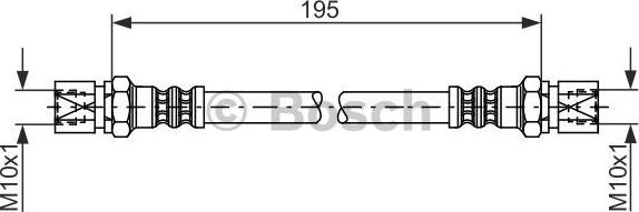 BOSCH 1 987 476 030 - Flessibile del freno autozon.pro