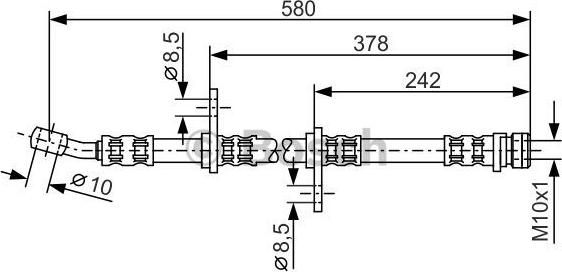 BOSCH 1 987 476 070 - Flessibile del freno autozon.pro