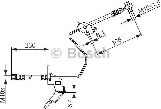 BOSCH 1 987 476 199 - Flessibile del freno autozon.pro