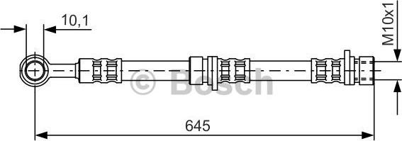 BOSCH 1 987 476 155 - Flessibile del freno autozon.pro