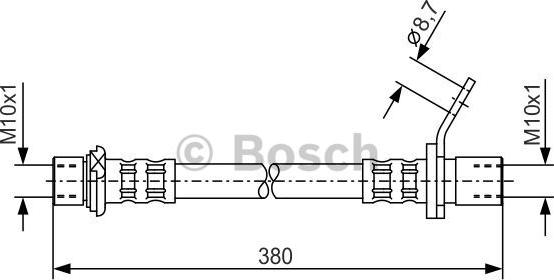 BOSCH 1 987 476 160 - Flessibile del freno autozon.pro