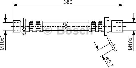 BOSCH 1 987 476 161 - Flessibile del freno autozon.pro