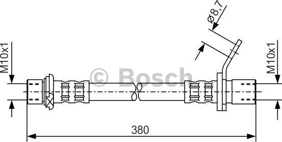 BOSCH 1 987 476 163 - Flessibile del freno autozon.pro