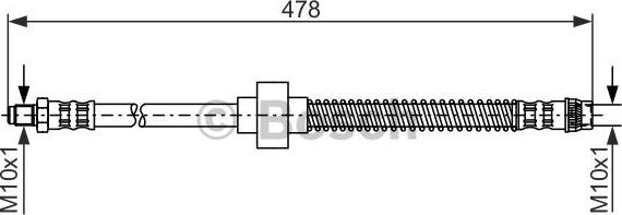 BOSCH 1 987 476 868 - Flessibile del freno autozon.pro