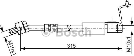 BOSCH 1 987 476 812 - Flessibile del freno autozon.pro