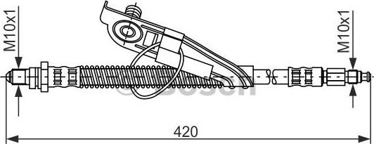 BOSCH 1 987 476 817 - Flessibile del freno autozon.pro