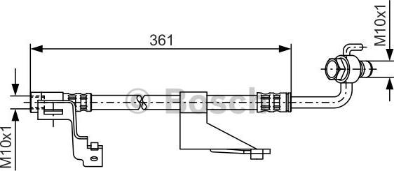 BOSCH 1 987 476 821 - Flessibile del freno autozon.pro