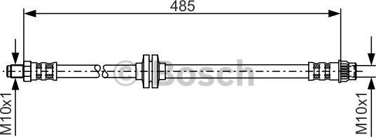 BOSCH 1 987 476 827 - Flessibile del freno autozon.pro