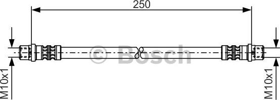 BOSCH 1 987 476 309 - Flessibile del freno autozon.pro