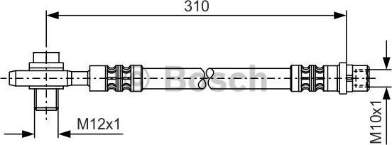 BOSCH 1 987 476 308 - Flessibile del freno autozon.pro