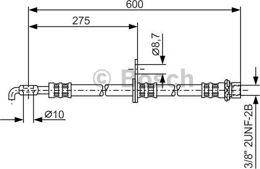 BOSCH 1 987 476 246 - Flessibile del freno autozon.pro