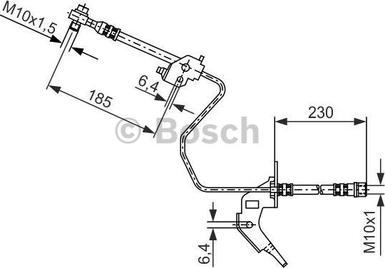 BOSCH 1 987 476 200 - Flessibile del freno autozon.pro