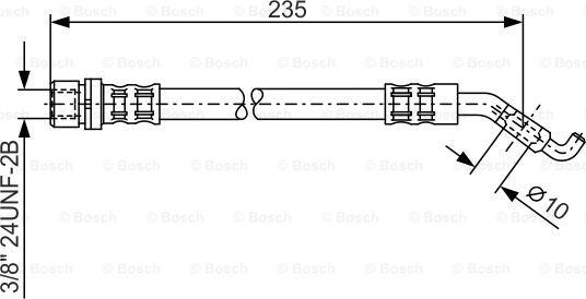 BOSCH 1 987 476 207 - Flessibile del freno autozon.pro