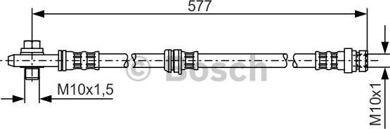 BOSCH 1 987 476 282 - Flessibile del freno autozon.pro