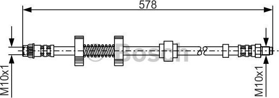 BOSCH 1 987 476 796 - Flessibile del freno autozon.pro