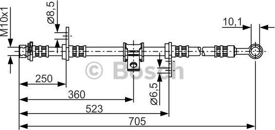 BOSCH 1 987 476 755 - Flessibile del freno autozon.pro