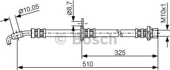 BOSCH 1 987 476 764 - Flessibile del freno autozon.pro