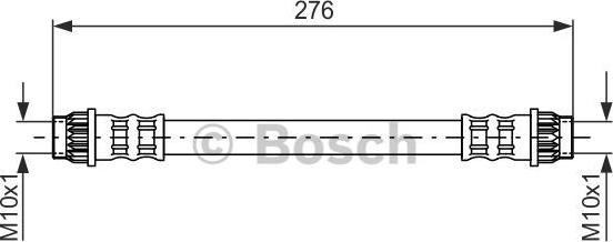 BOSCH 1 987 476 712 - Flessibile del freno autozon.pro