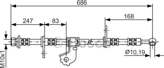 BOSCH 1 987 476 734 - Flessibile del freno autozon.pro