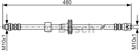 BOSCH 1 987 476 778 - Flessibile del freno autozon.pro